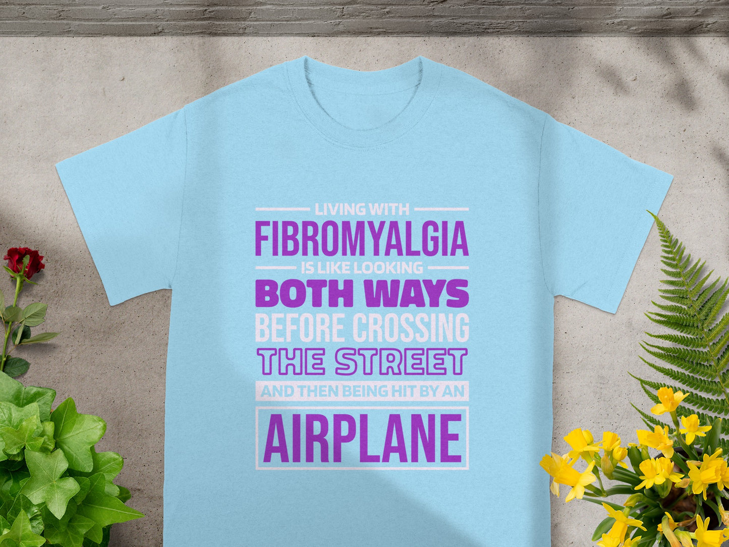 Living With Fibromyalgia Like Crossing Street T-Shirt