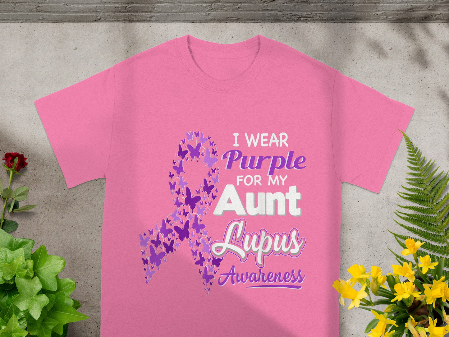 I Wear Purple For My Aunt Lupus Awareness T-Shirt