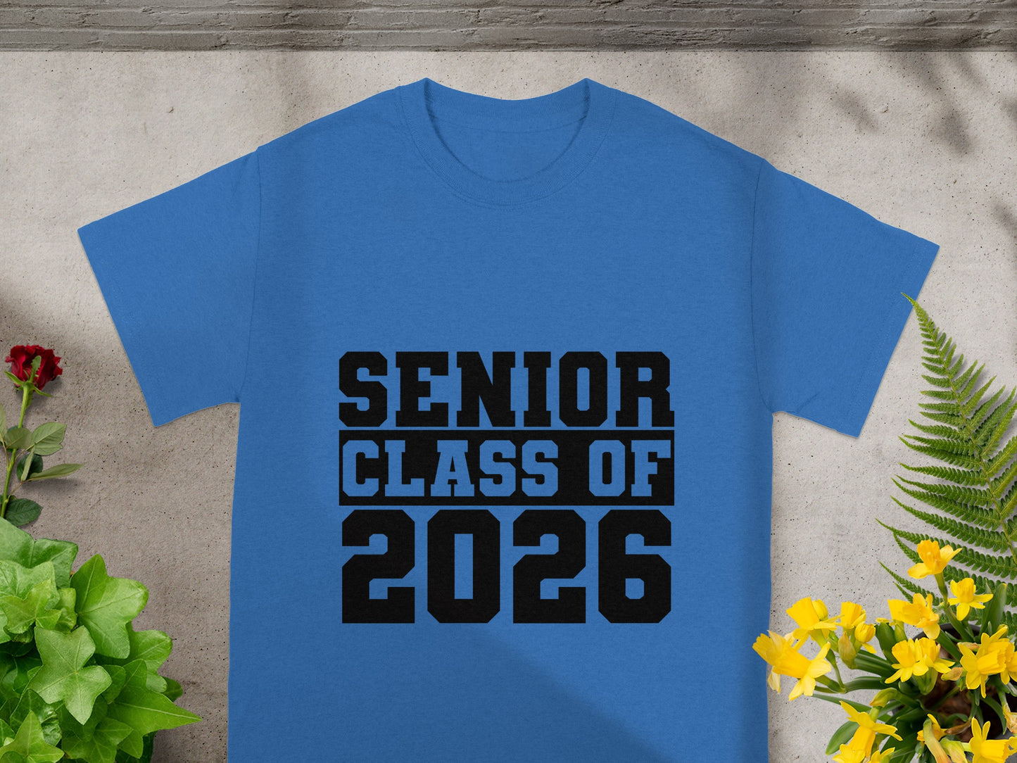 Senior Class of 2026 Blue Graphic T-Shirt