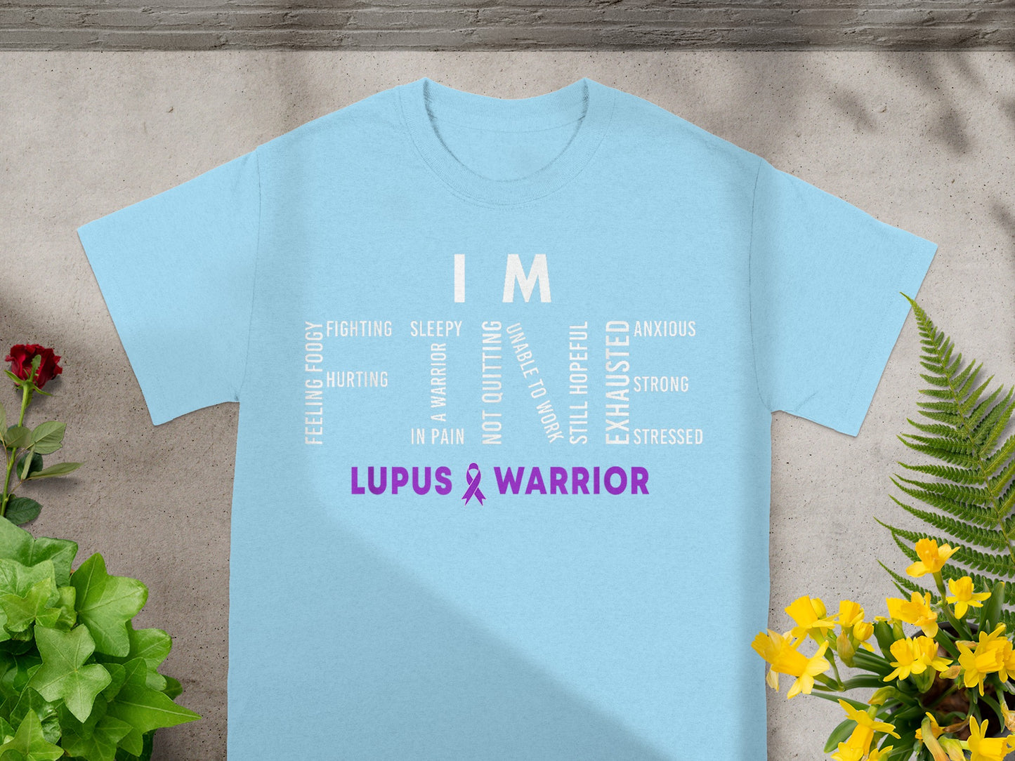 Lupus Warrior Inspirational Quote Graphic T-shirt