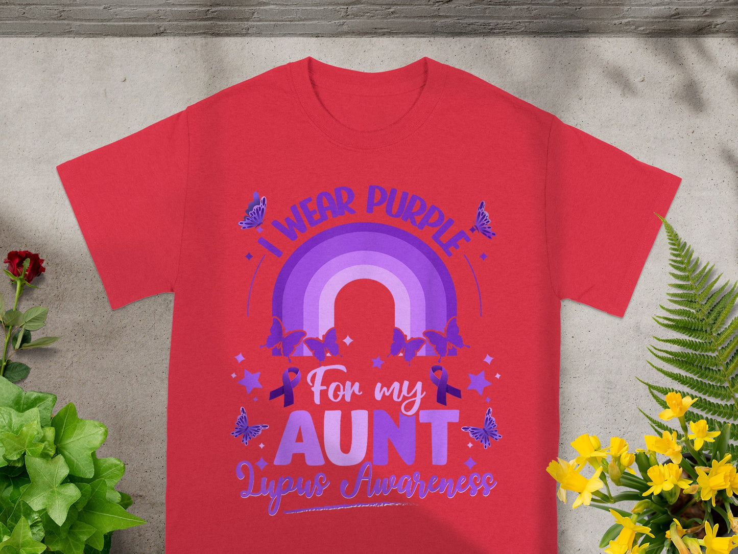 I Wear Purple For My Aunt Lupus Awareness Shirt