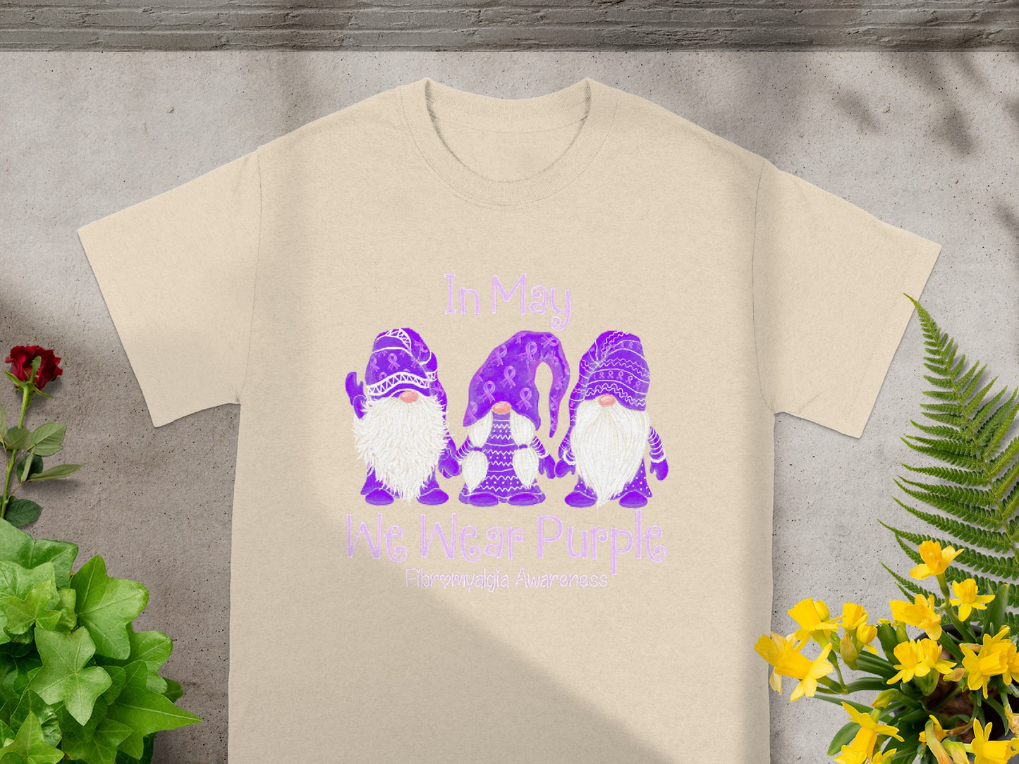 In May We Wear Purple Fibromyalgia Awareness T-Shirt
