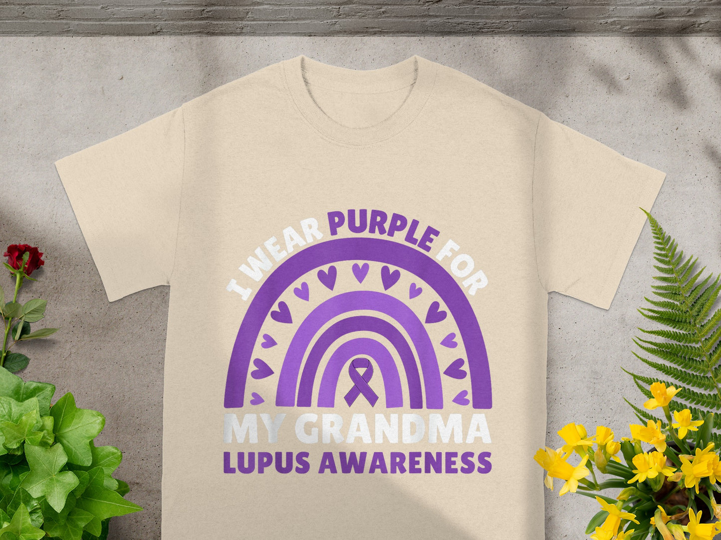 I Wear Purple for My Grandma Lupus Awareness T-Shirt