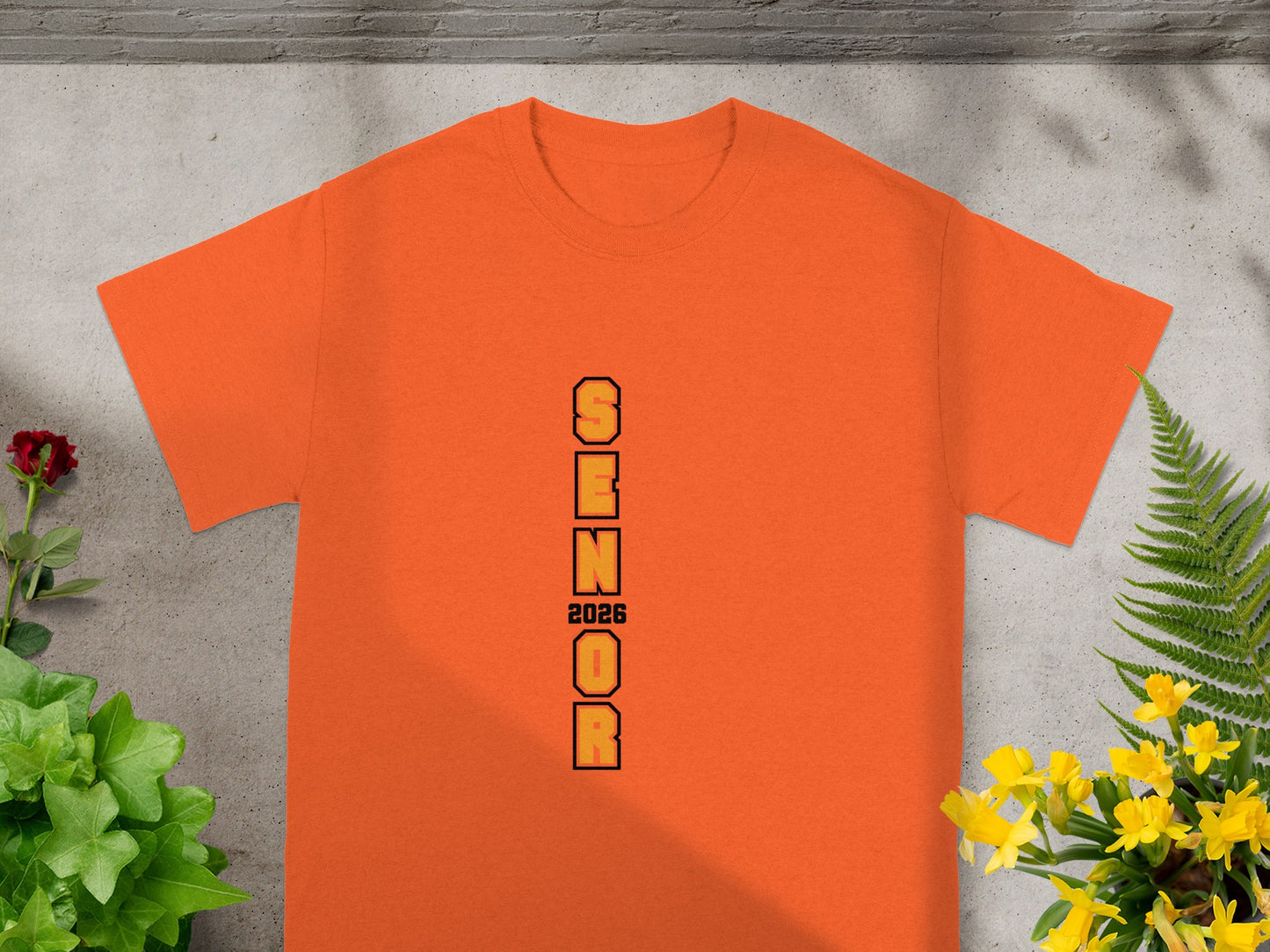 Senior 2026 Vertical Graduation Design T-Shirt