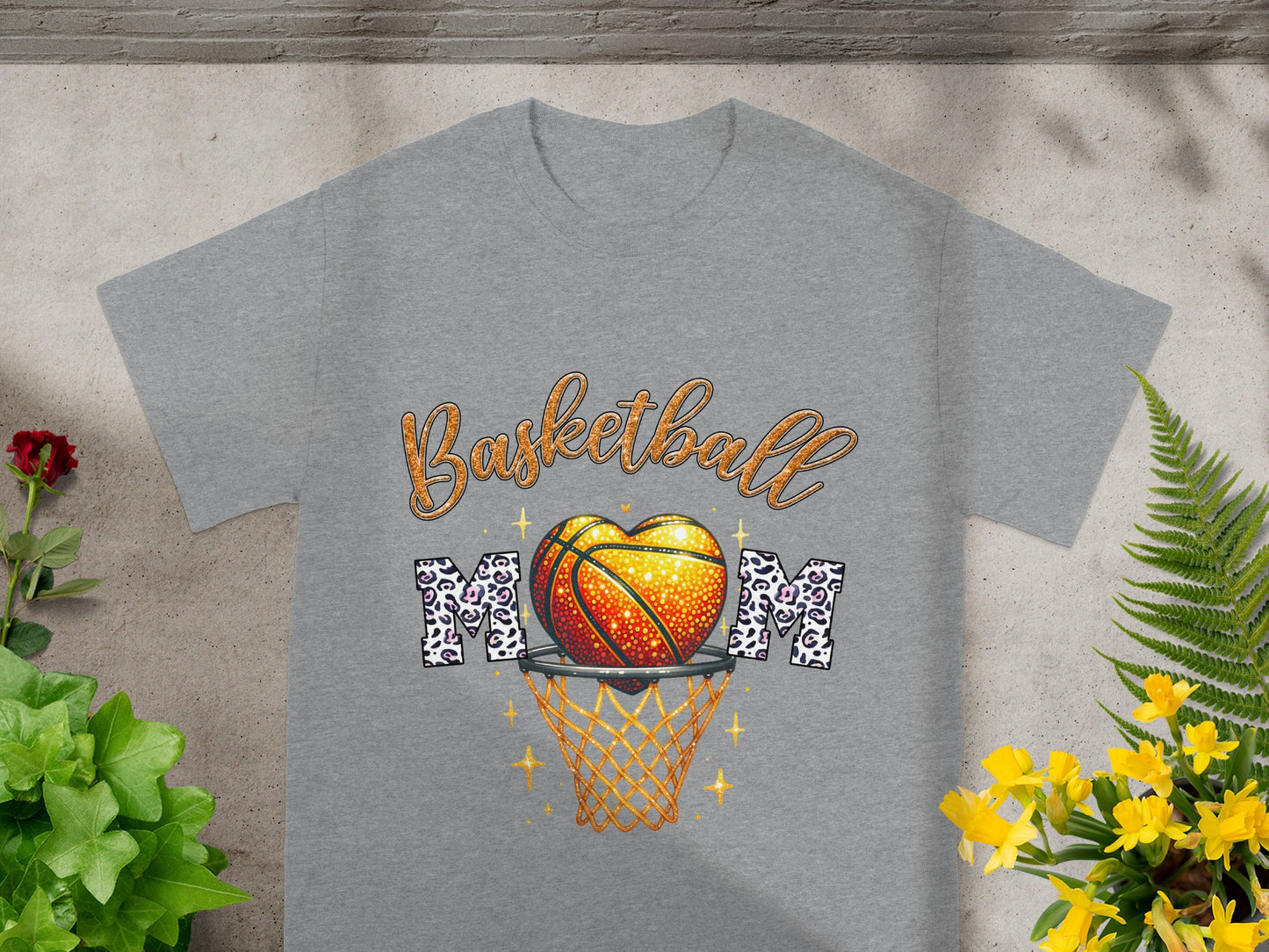 Basketball Mom Graphic Tee Perfect for Sporty Moms