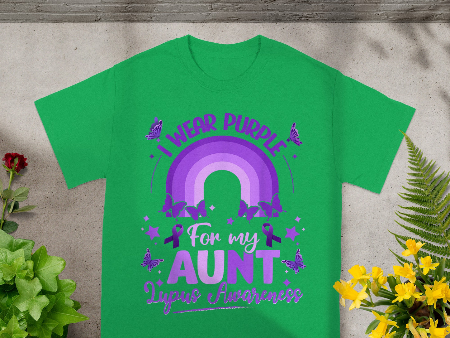I Wear Purple For My Aunt Lupus Awareness Shirt