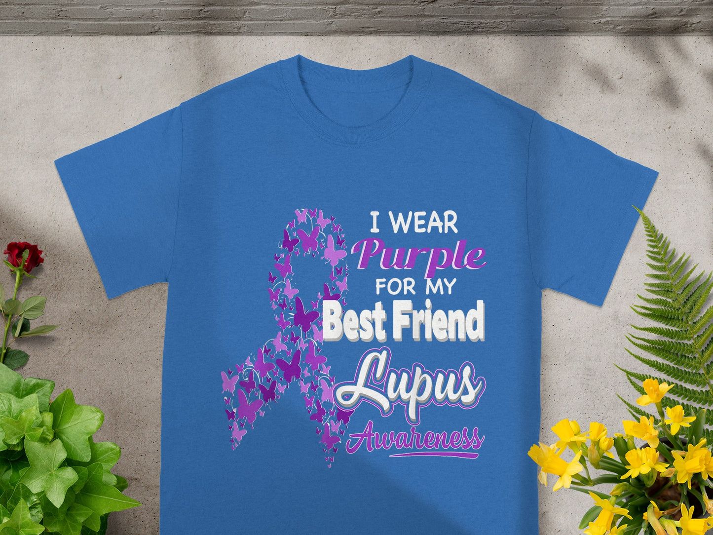 I Wear Purple For My Best Friend Lupus Awareness Shirt