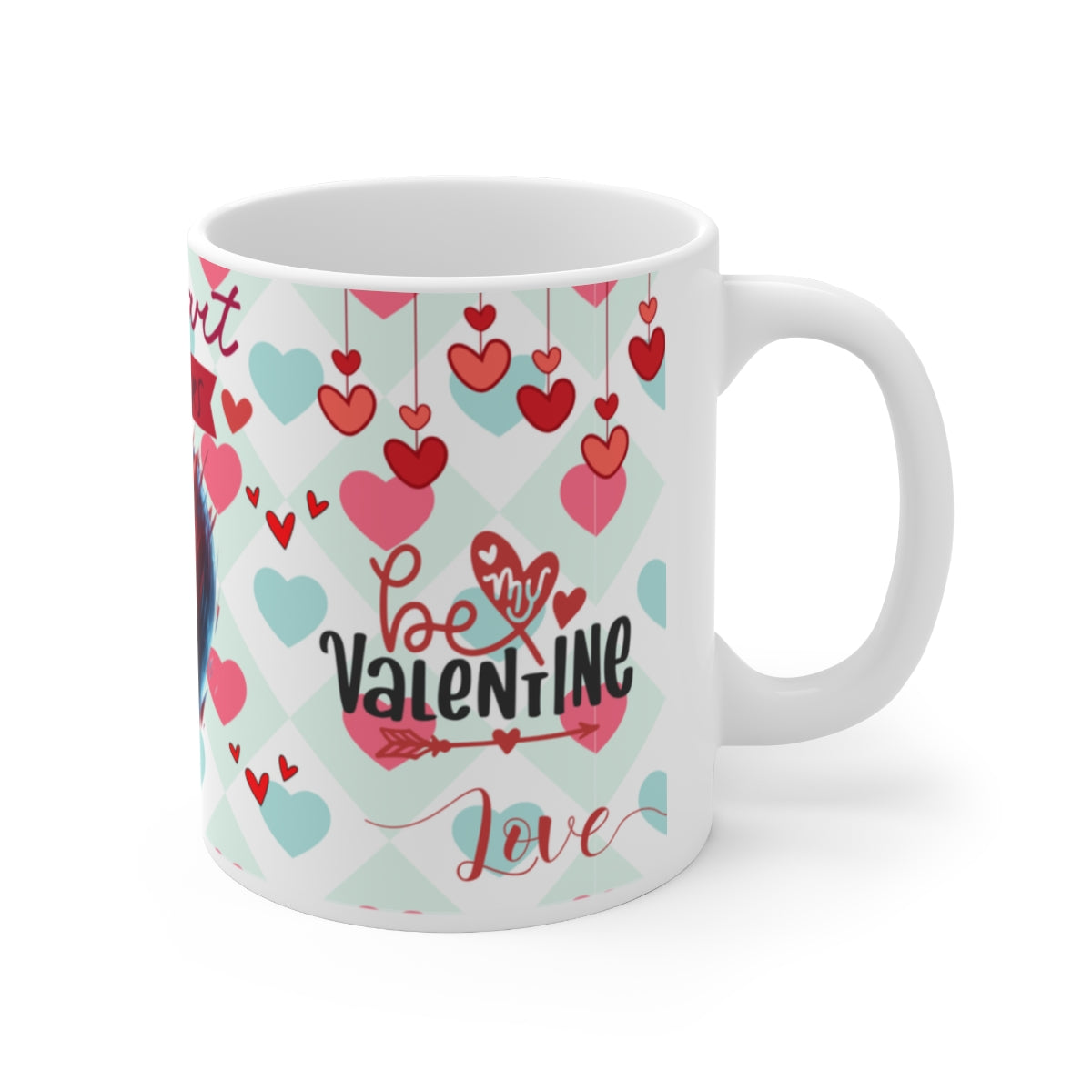 Be My Valentine Love Hearts Romantic Mug