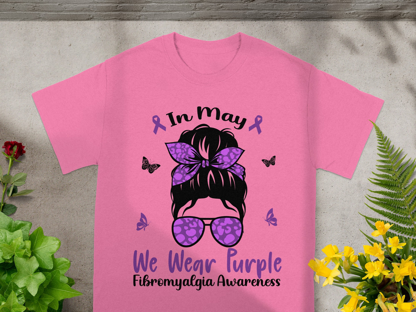 In May We Wear Purple Fibromyalgia Awareness Shirt