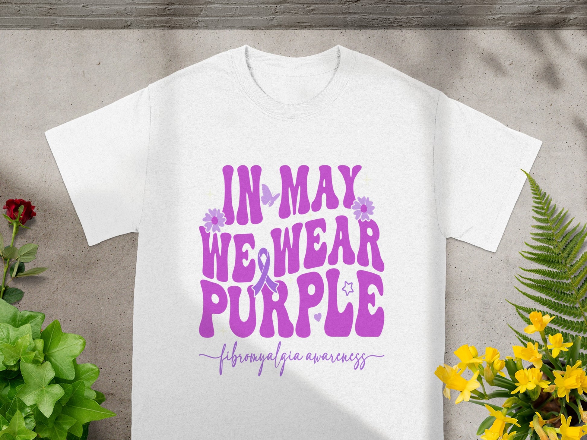 In May We Wear Purple Fibromyalgia Awareness Shirt