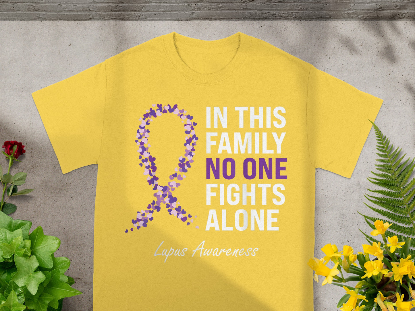 In This Family No One Fights Alone Lupus Awareness Shirt