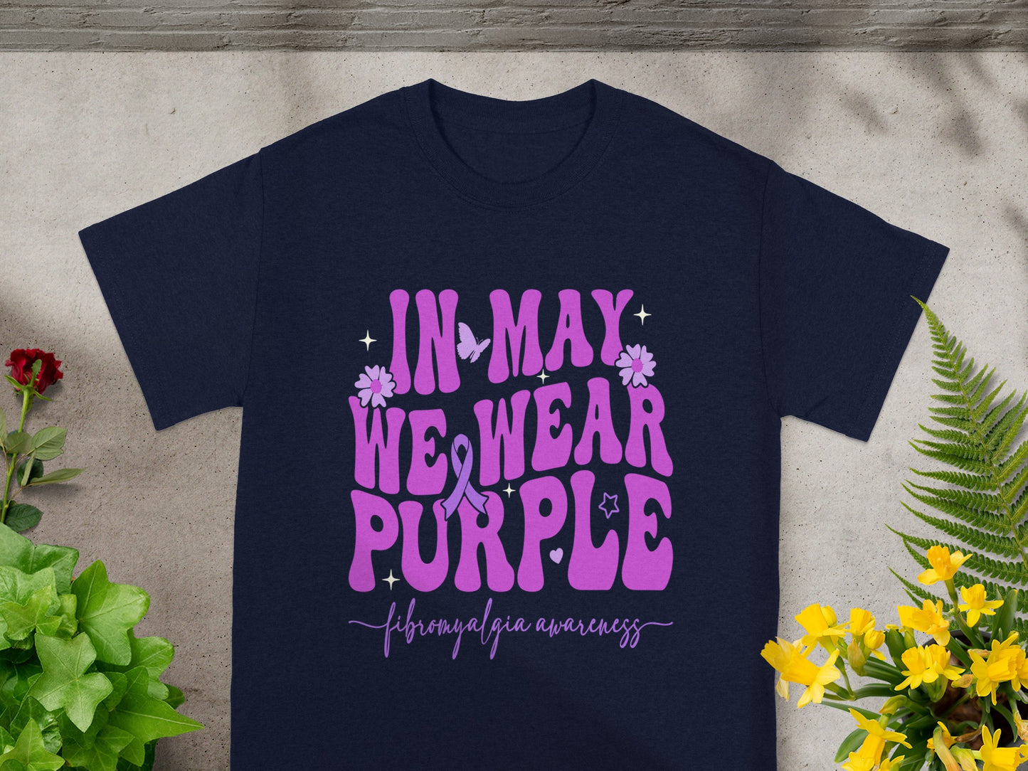 In May We Wear Purple Fibromyalgia Awareness Shirt