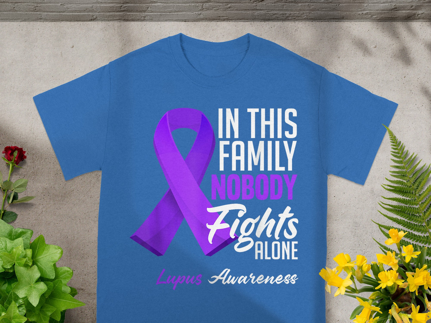 In This Family Nobody Fights Alone Lupus Awareness Shirt