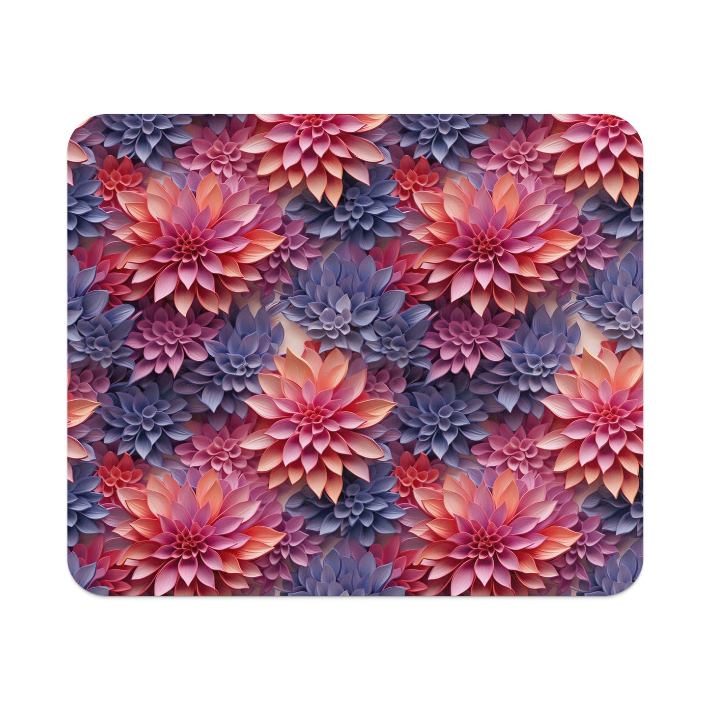 Vibrant Floral Pattern Desk Mat for Office and Home Use