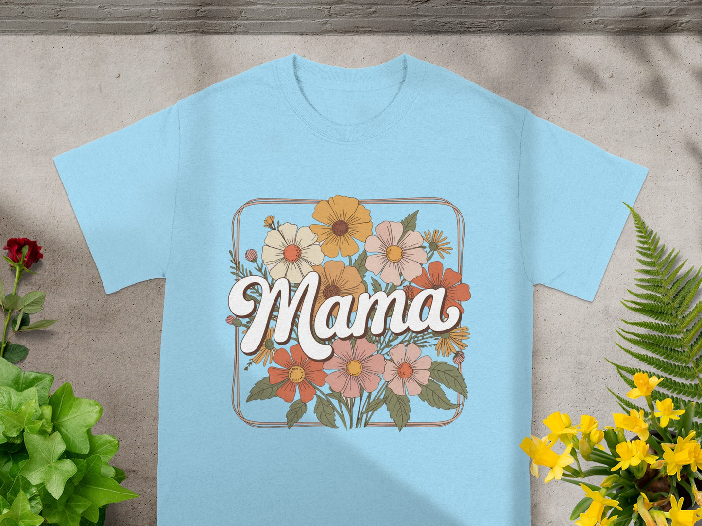 Mama Floral Graphic T-Shirt Trendy Mother's Day Gift