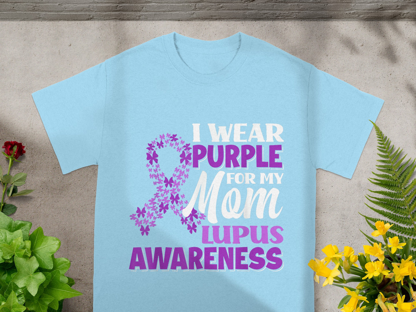 I Wear Purple For My Mom Lupus Awareness T-shirt
