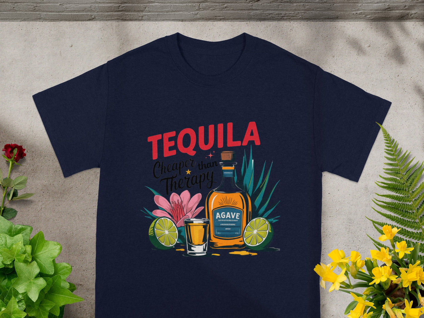 Tequila Cheaper Than Therapy Graphic T-shirt