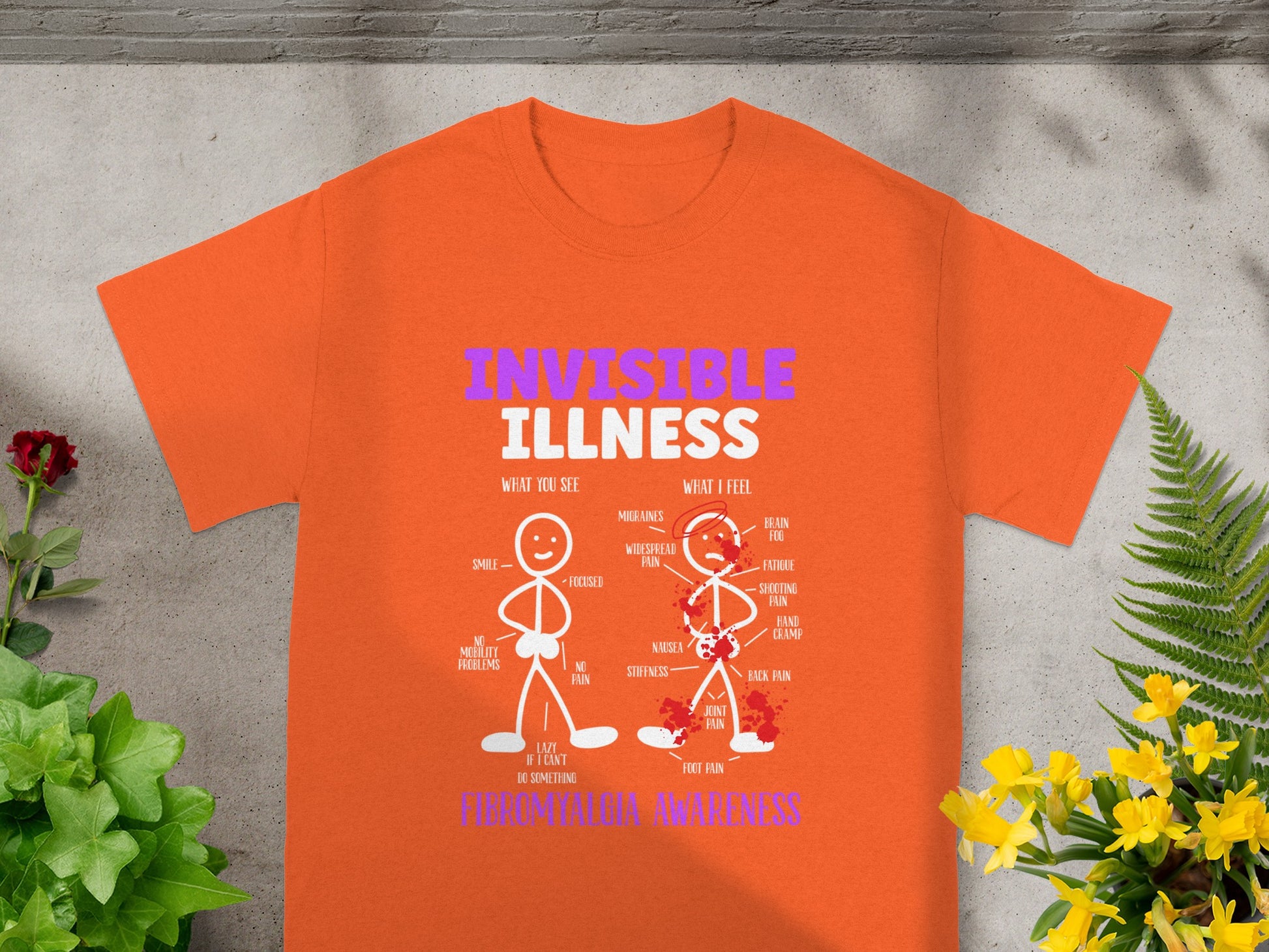 Invisible Illness Fibromyalgia Awareness T-Shirt