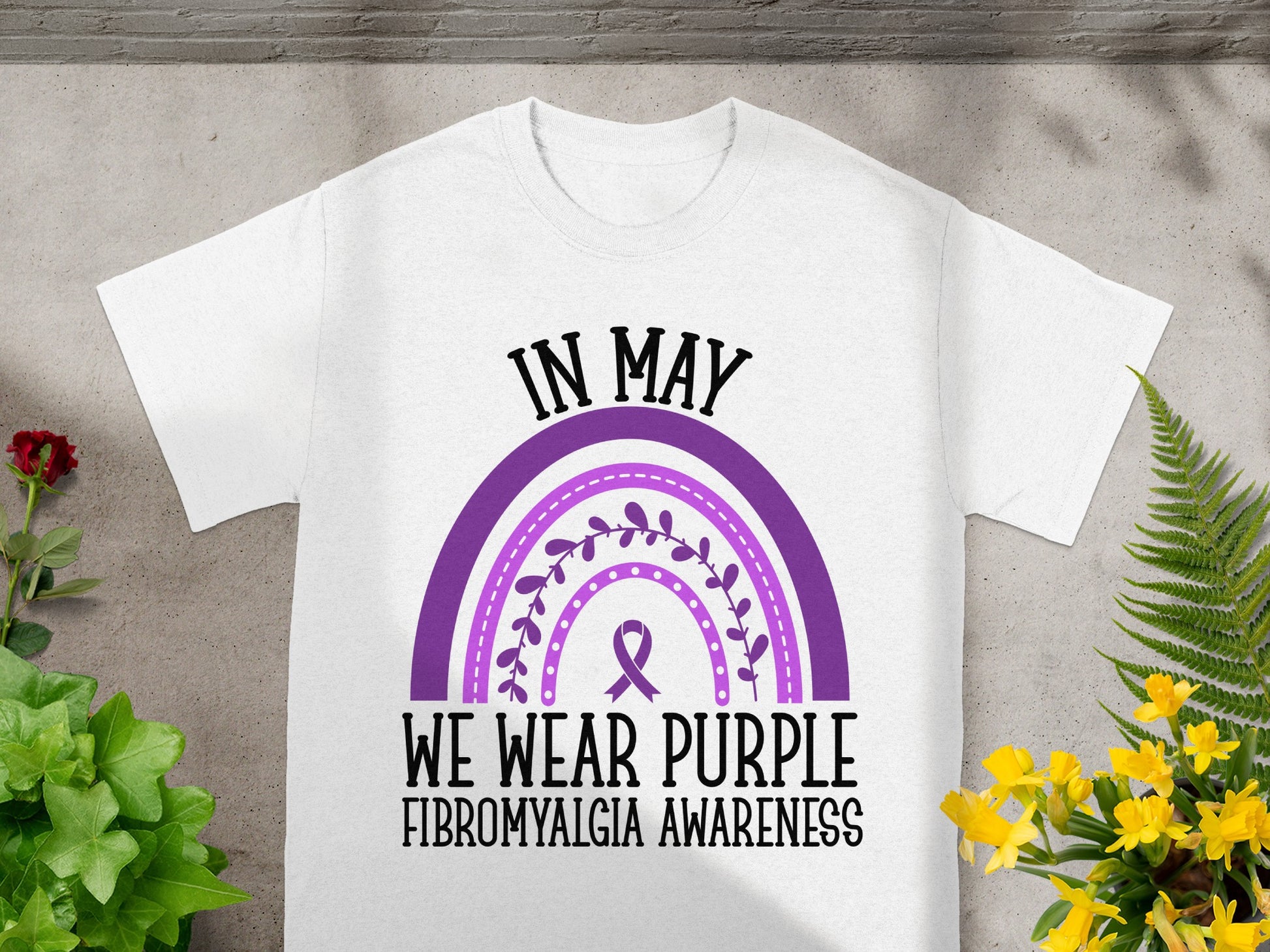 In May We Wear Purple Fibromyalgia Awareness Shirt