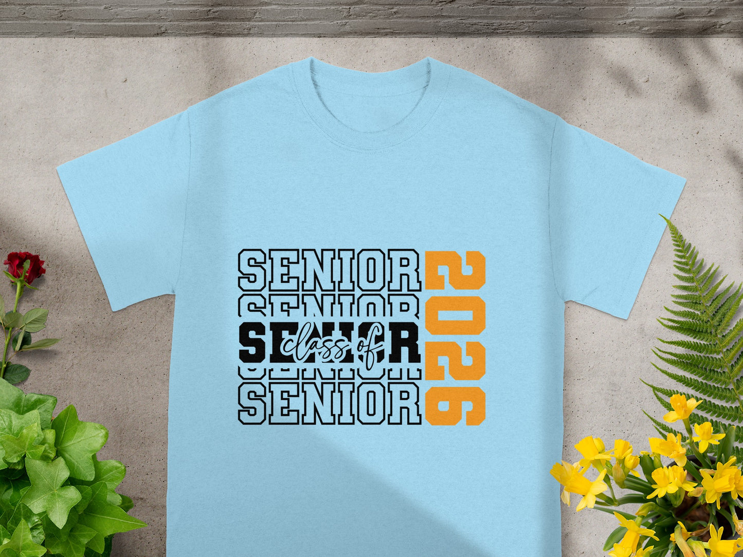 Senior Class of 2026 Graphic Text T-Shirt