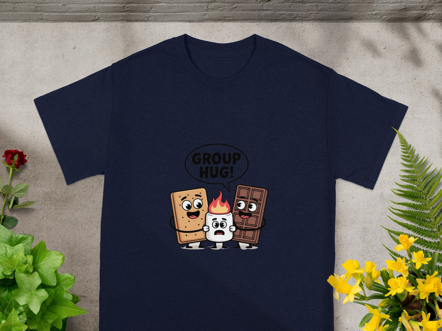 Funny Group Hug Campfire Characters T-shirt Product
