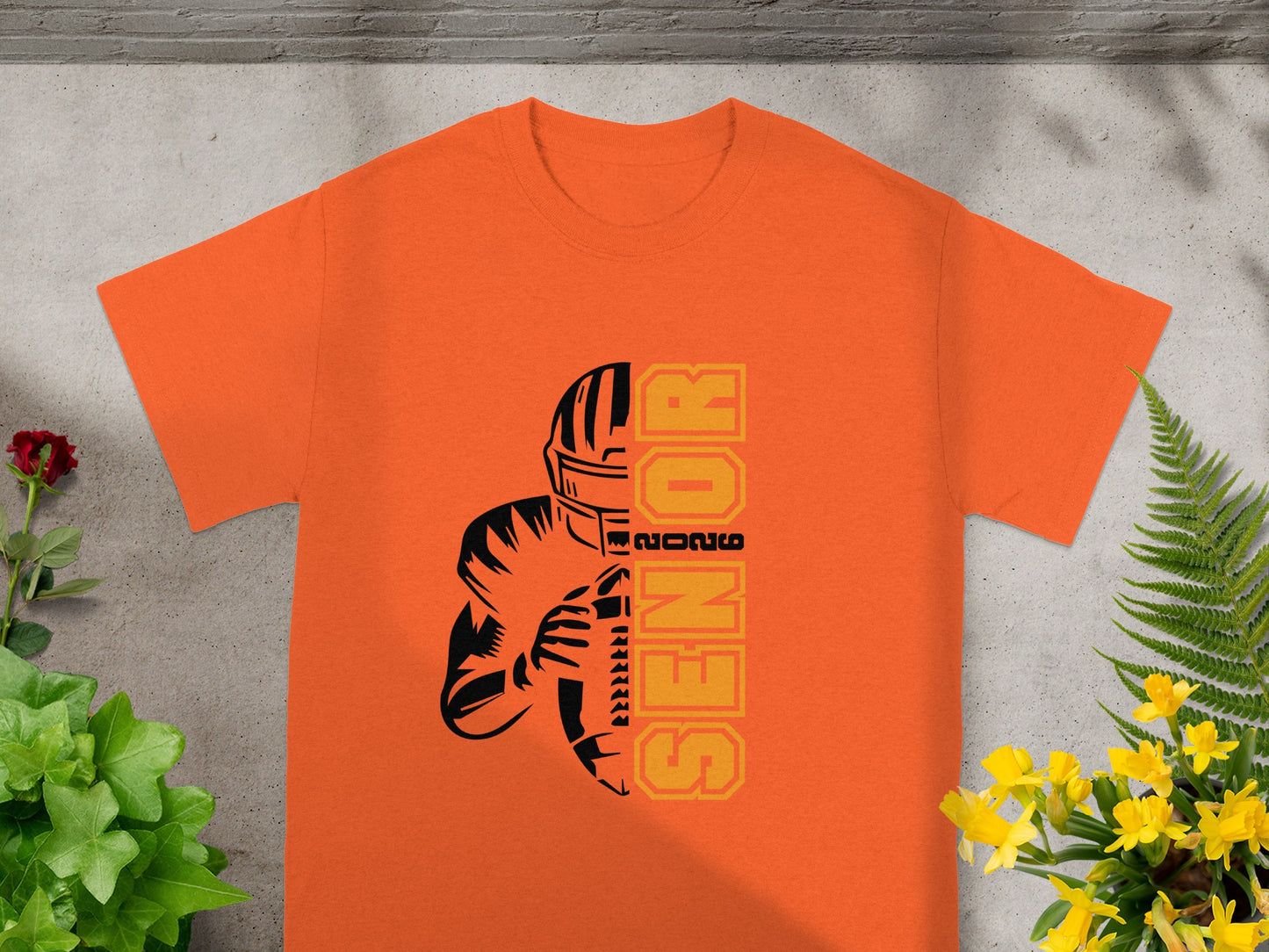 Senior Football Themed Athletic T-Shirt