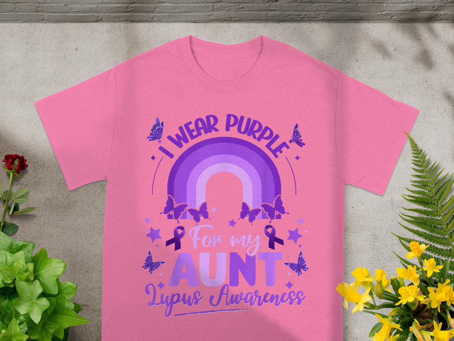 I Wear Purple for My Aunt Lupus Awareness Shirt