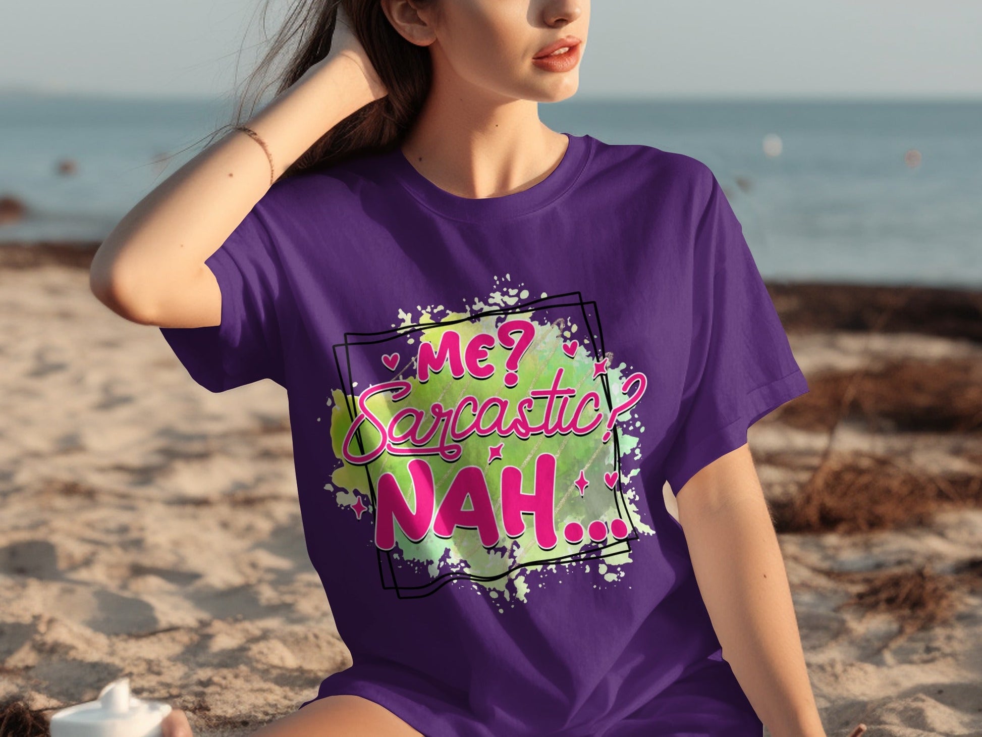Me Sarcastic Nah Graphic Printed T-Shirt