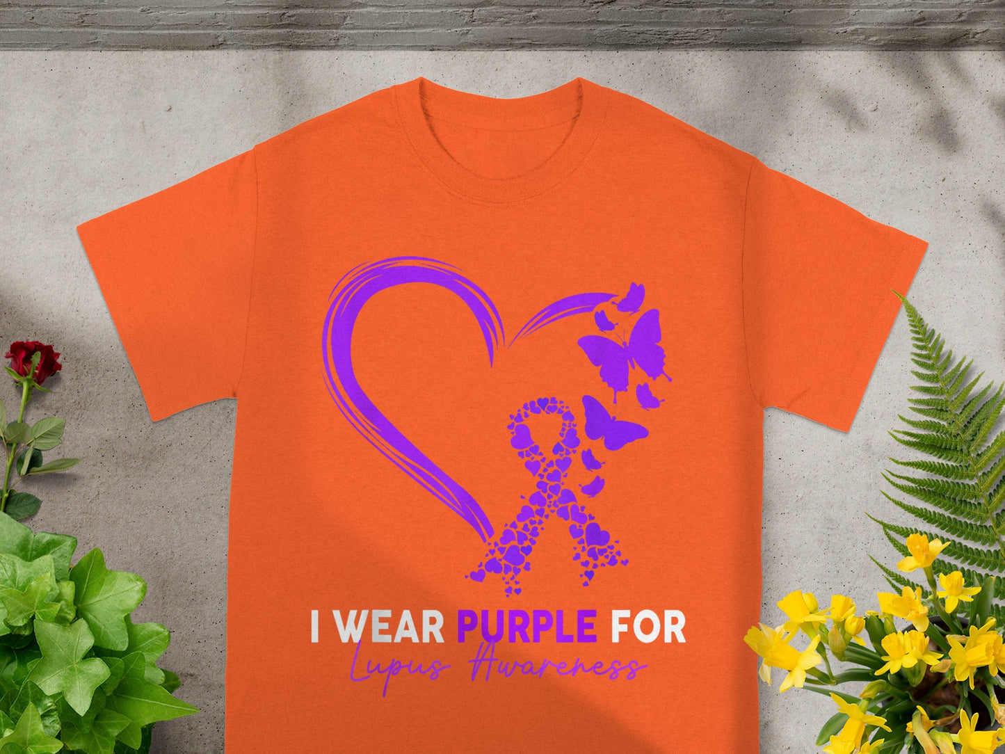 I Wear Purple For Lupus Awareness Graphic T-shirt