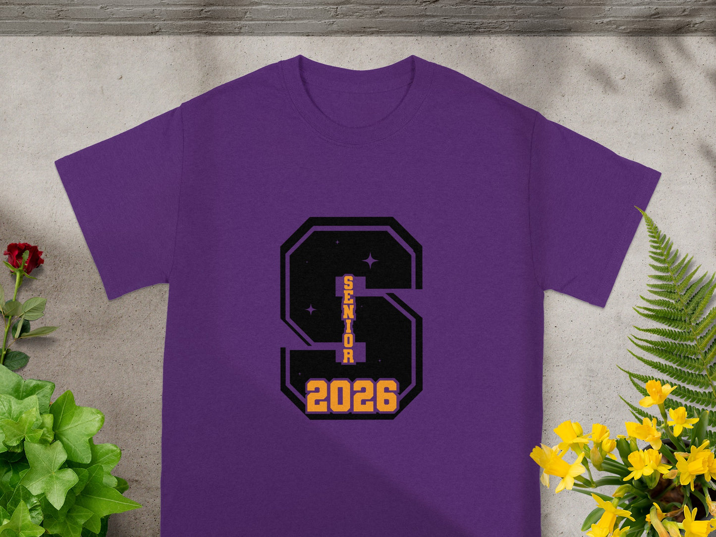Class of 2026 Senior Purple Graphic T-shirt