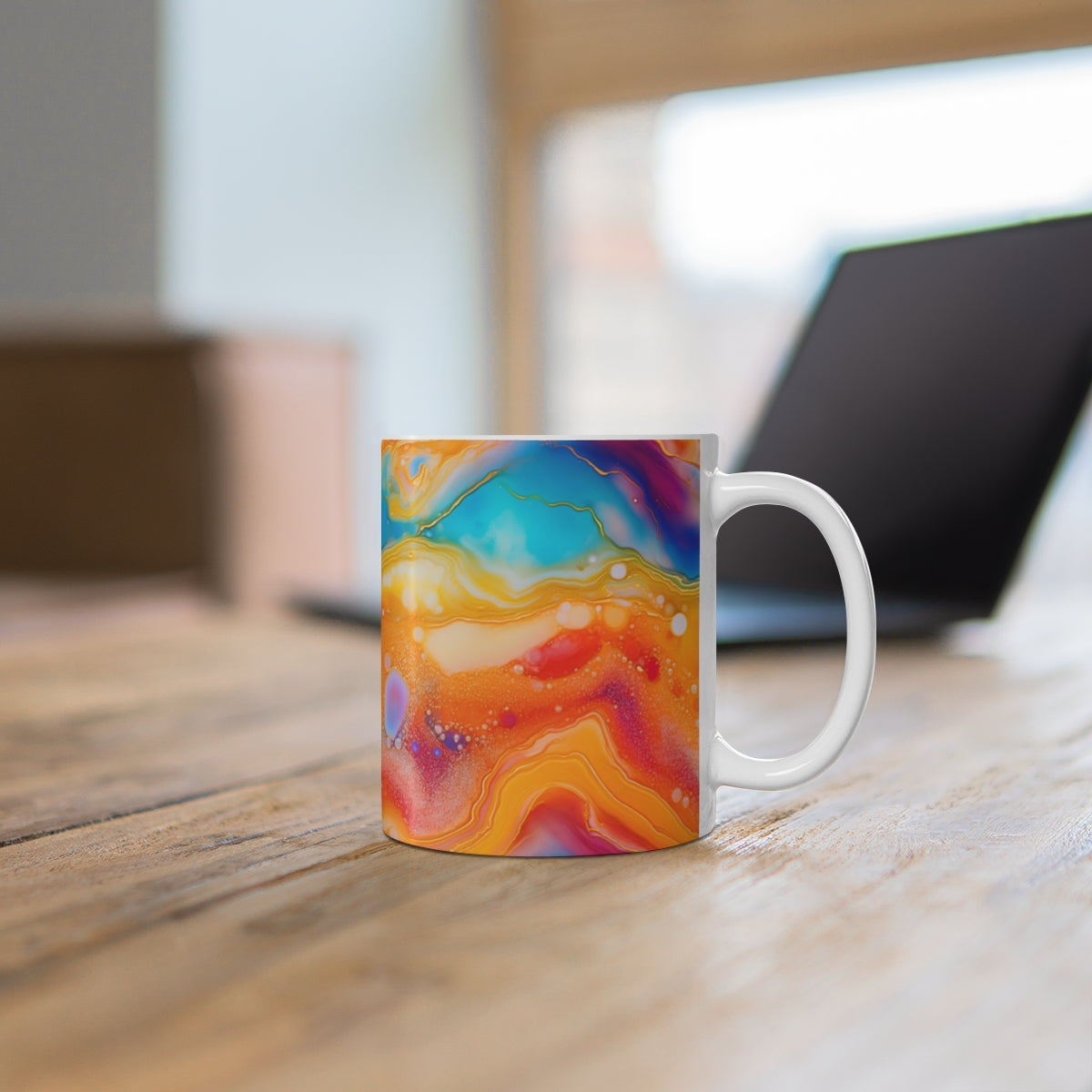 Vibrant Abstract Art Design Coffee Mug Art Product