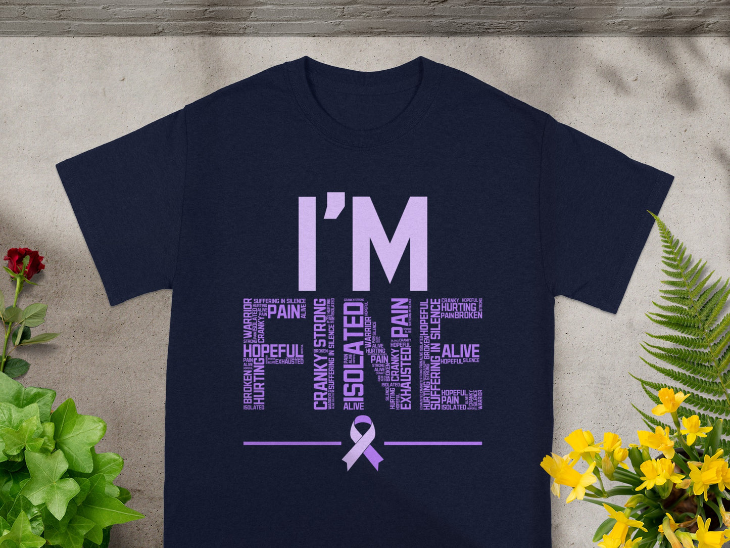 I Am Strong Isolated Warrior Pain Hopeful Awareness Shirt