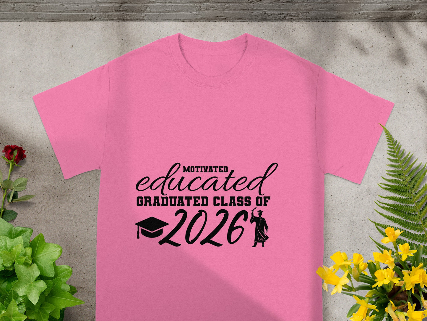 Motivated Educated Graduated Class of 2026 T-shirt