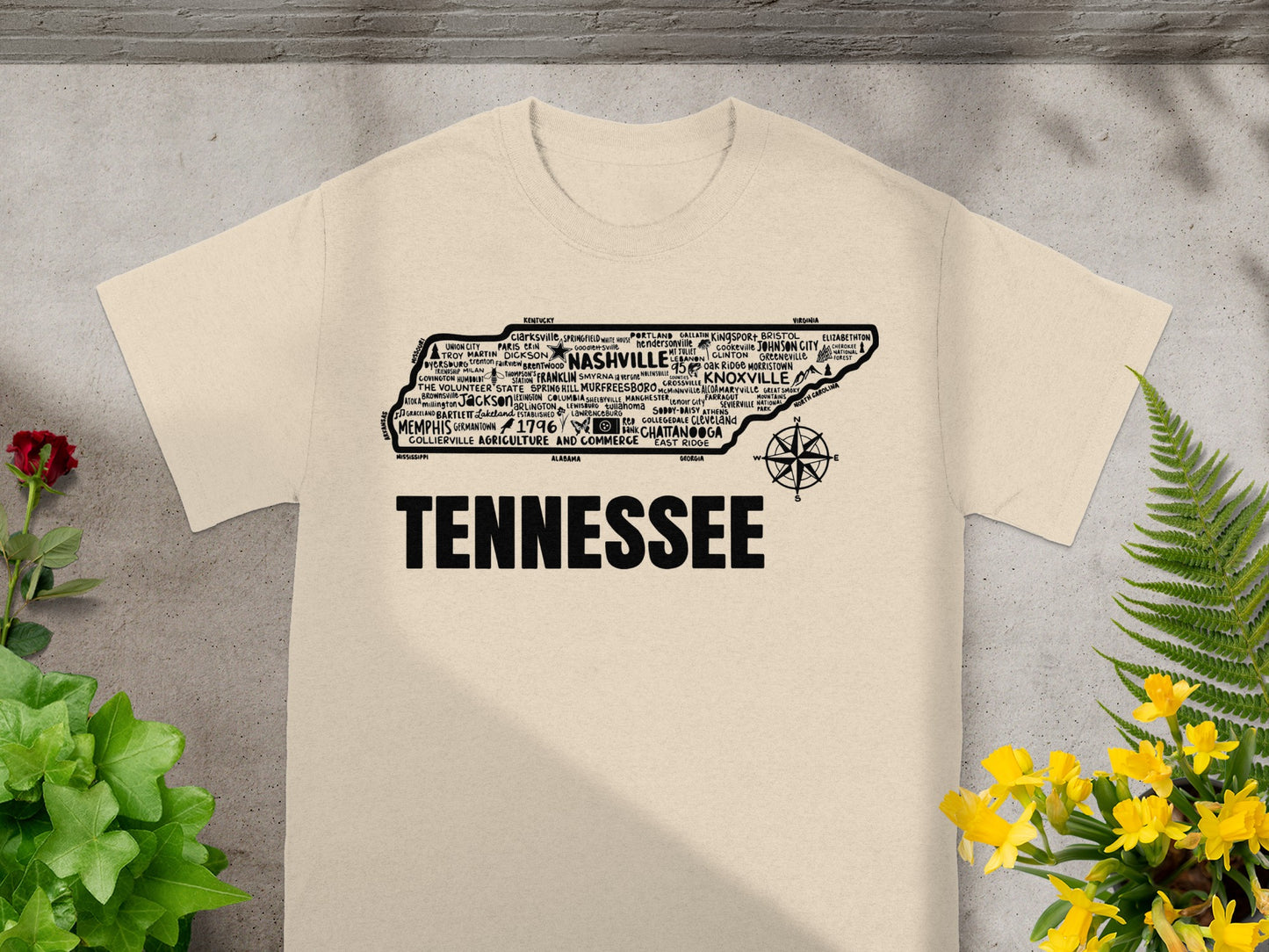 Tennessee State Themed Graphic T-Shirt