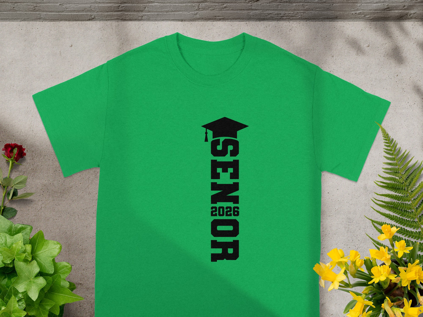 Senior 2026 Graduation T-Shirt with Cap Design