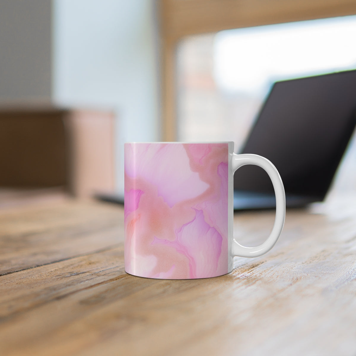 Abstract Pink and Purple Pattern Coffee Mug Product