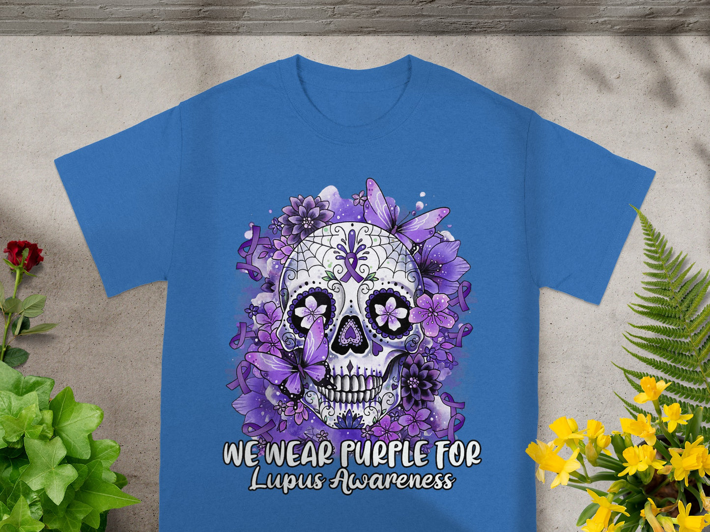 We Wear Purple For Lupus Awareness T-Shirt