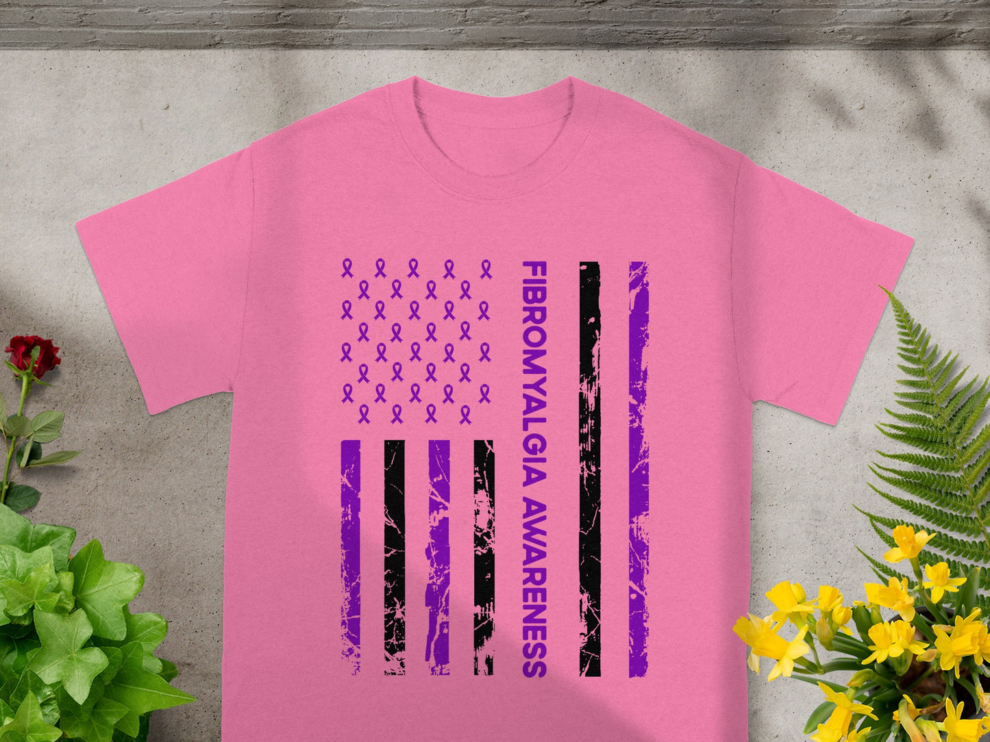 Fibromyalgia Awareness Design Pink Shirt Awareness Apparel