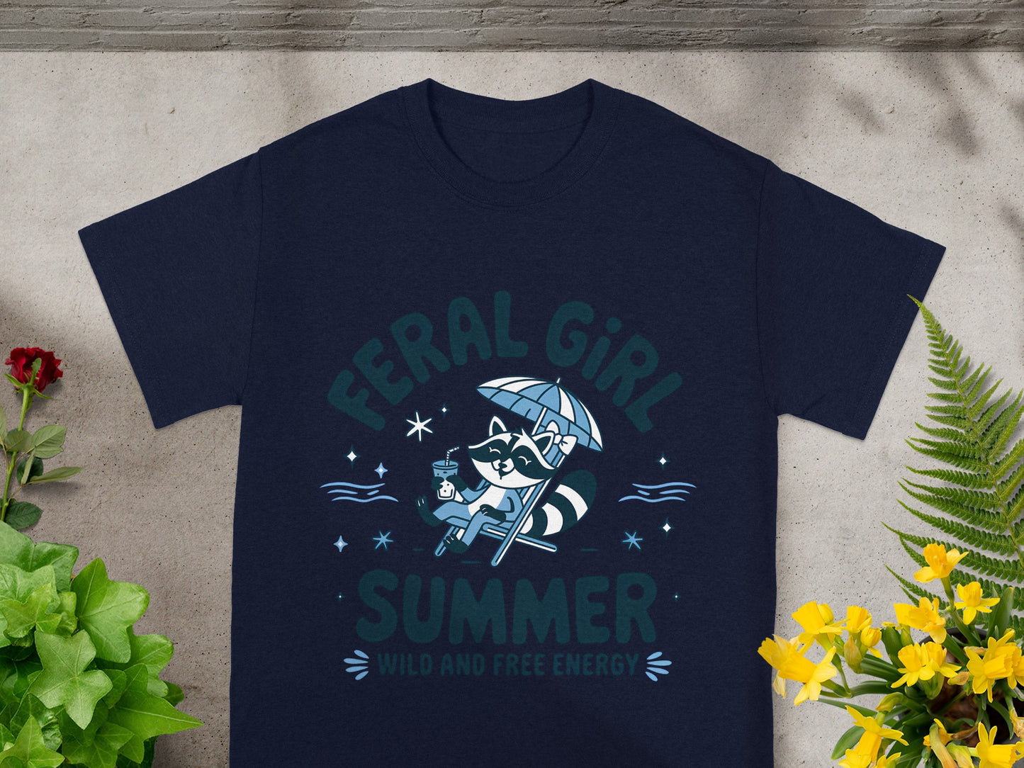 Feral Girl Summer Wild and Free Energy T-shirt