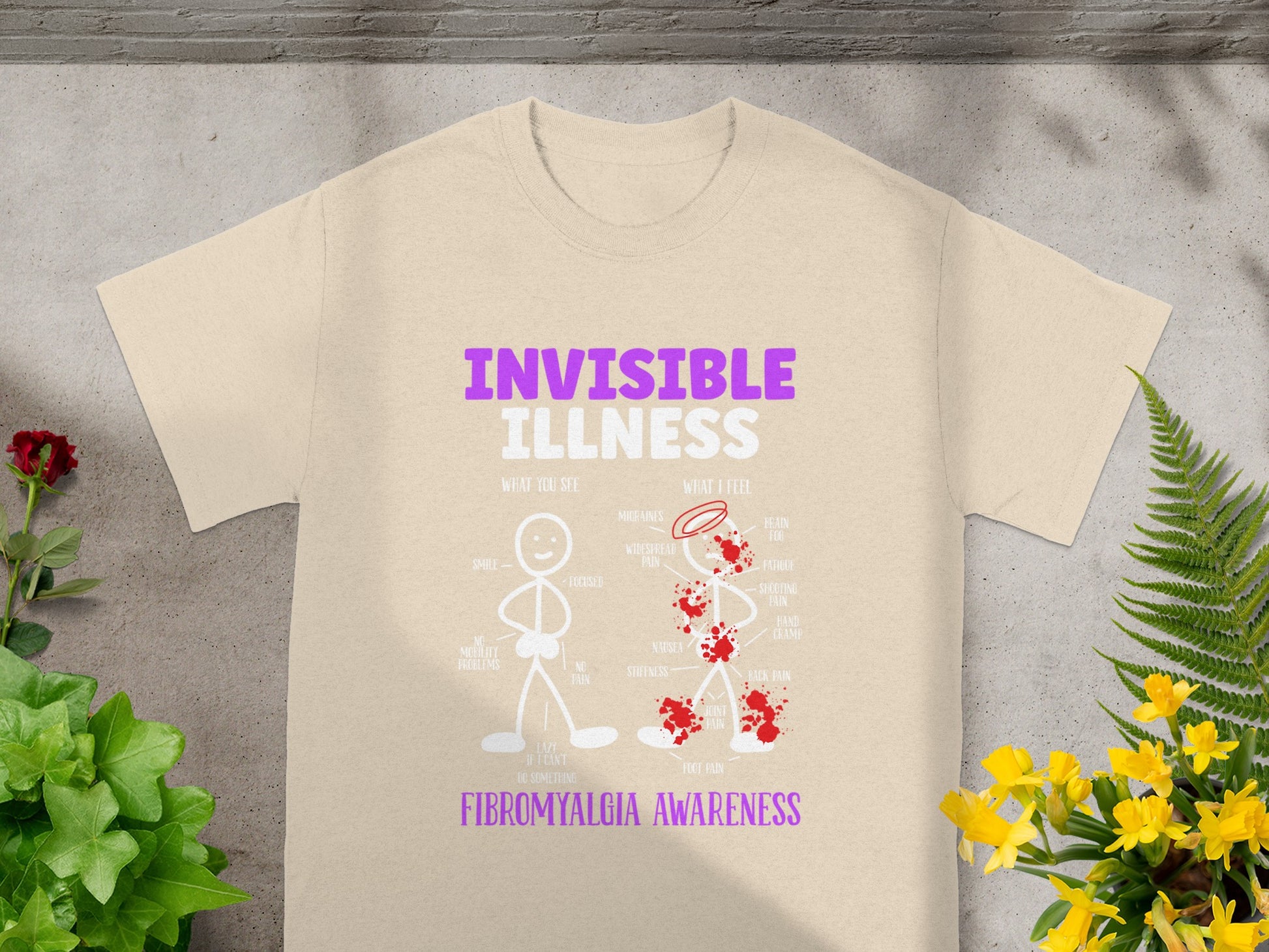 Invisible Illness Fibromyalgia Awareness T-shirt