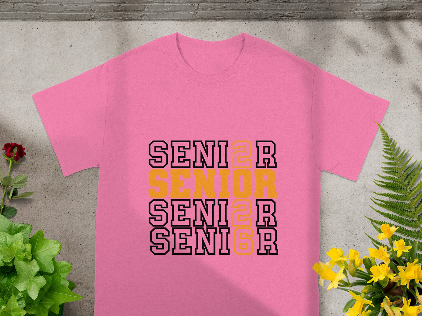 Pink SENIOR 2023 Graphic T-shirt Perfect for Graduations