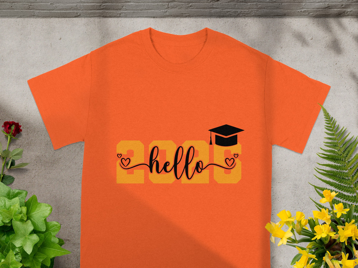 Hello 2023 Graduation Cap Graphic T-Shirt