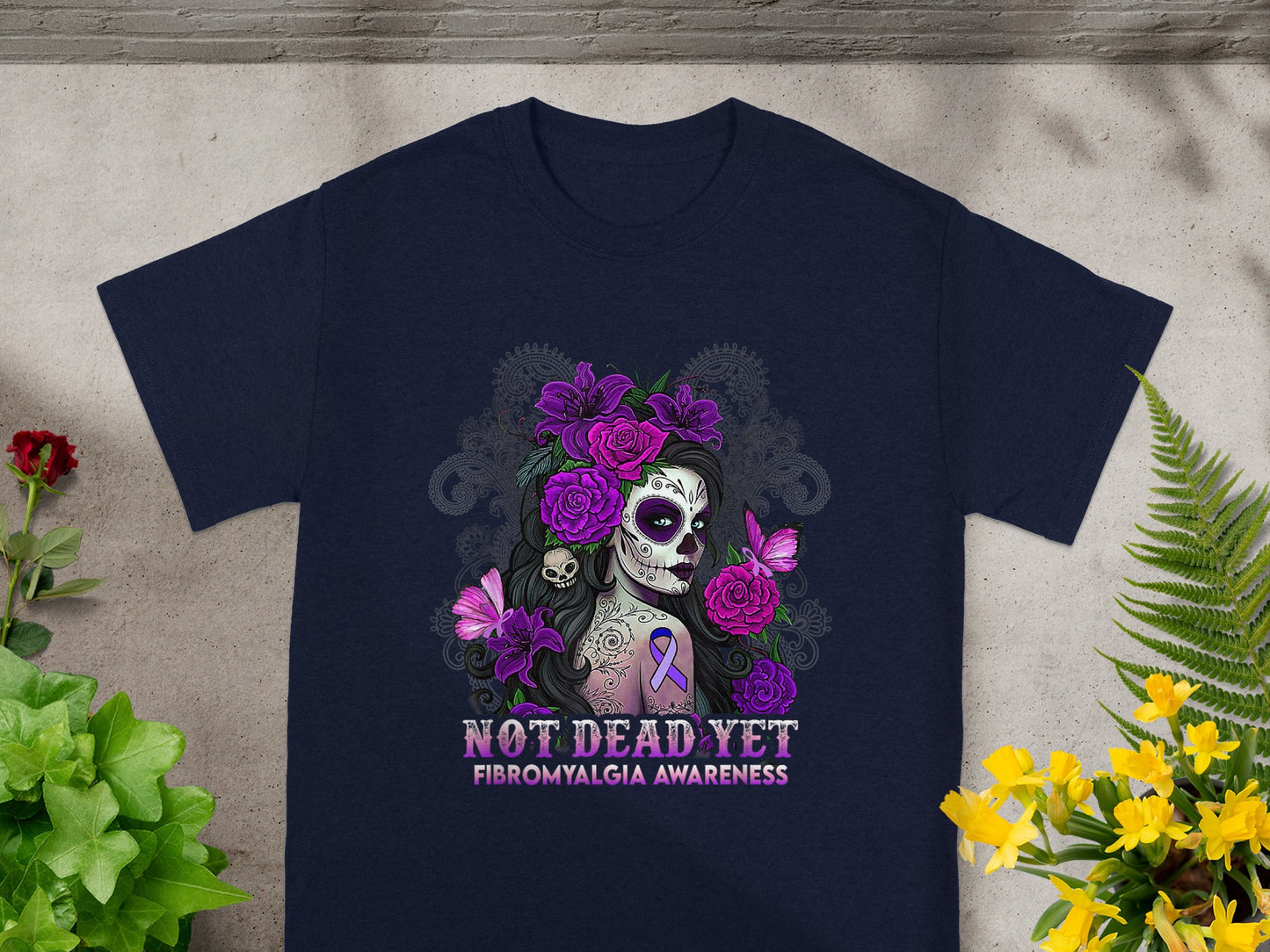 Not Dead Yet Fibromyalgia Awareness T-Shirt