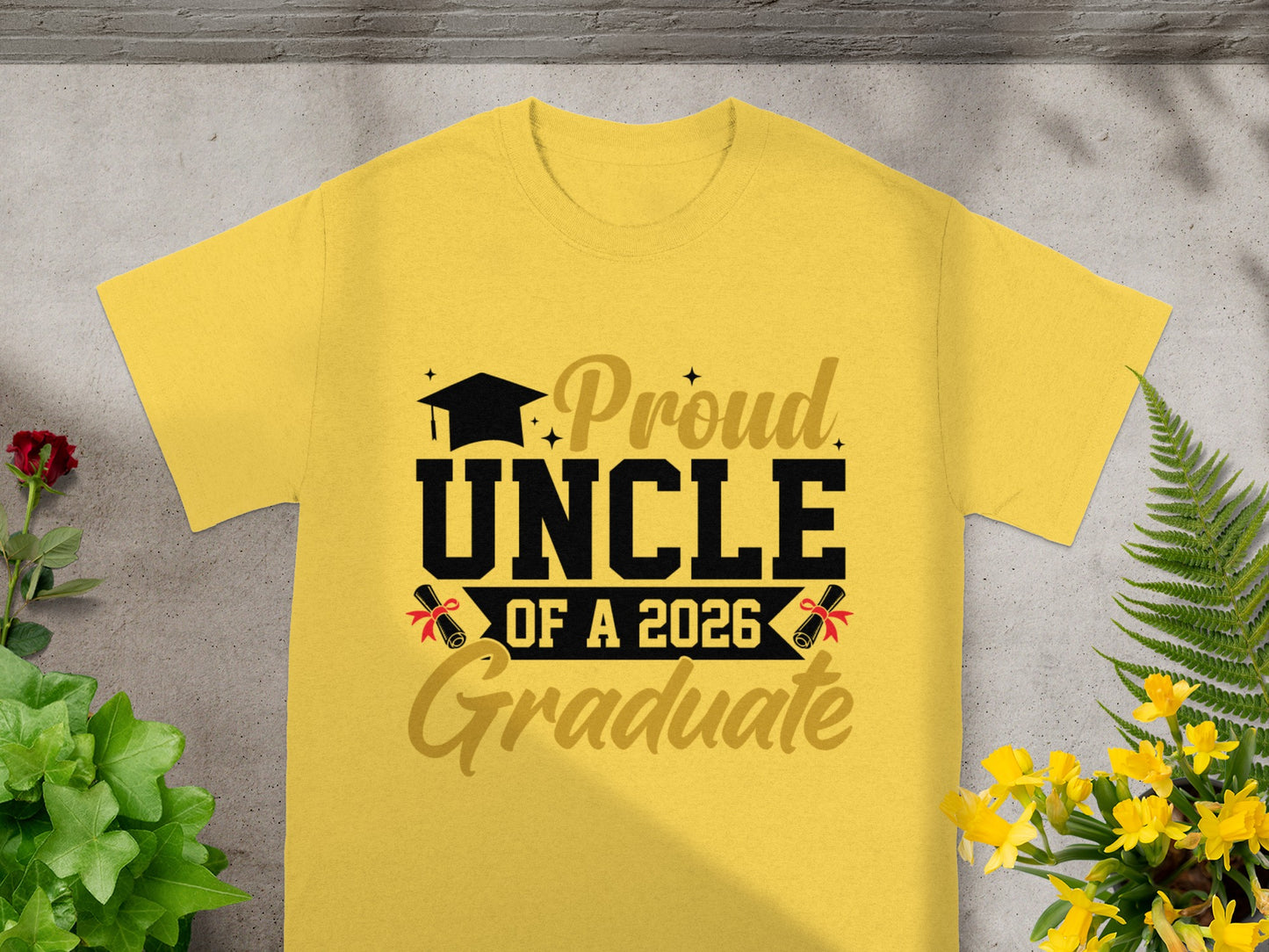 Proud Uncle of a 2026 Graduate T-Shirt for Special Occasions