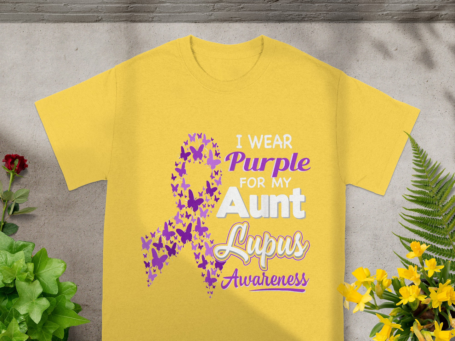 I Wear Purple For My Aunt Lupus Awareness Shirt