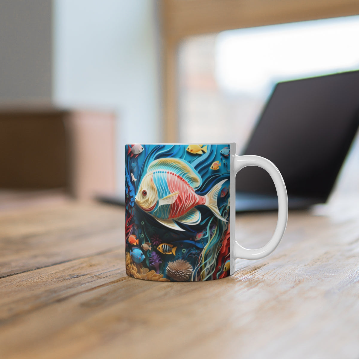 Colorful Fish Underwater Scene Coffee Mug