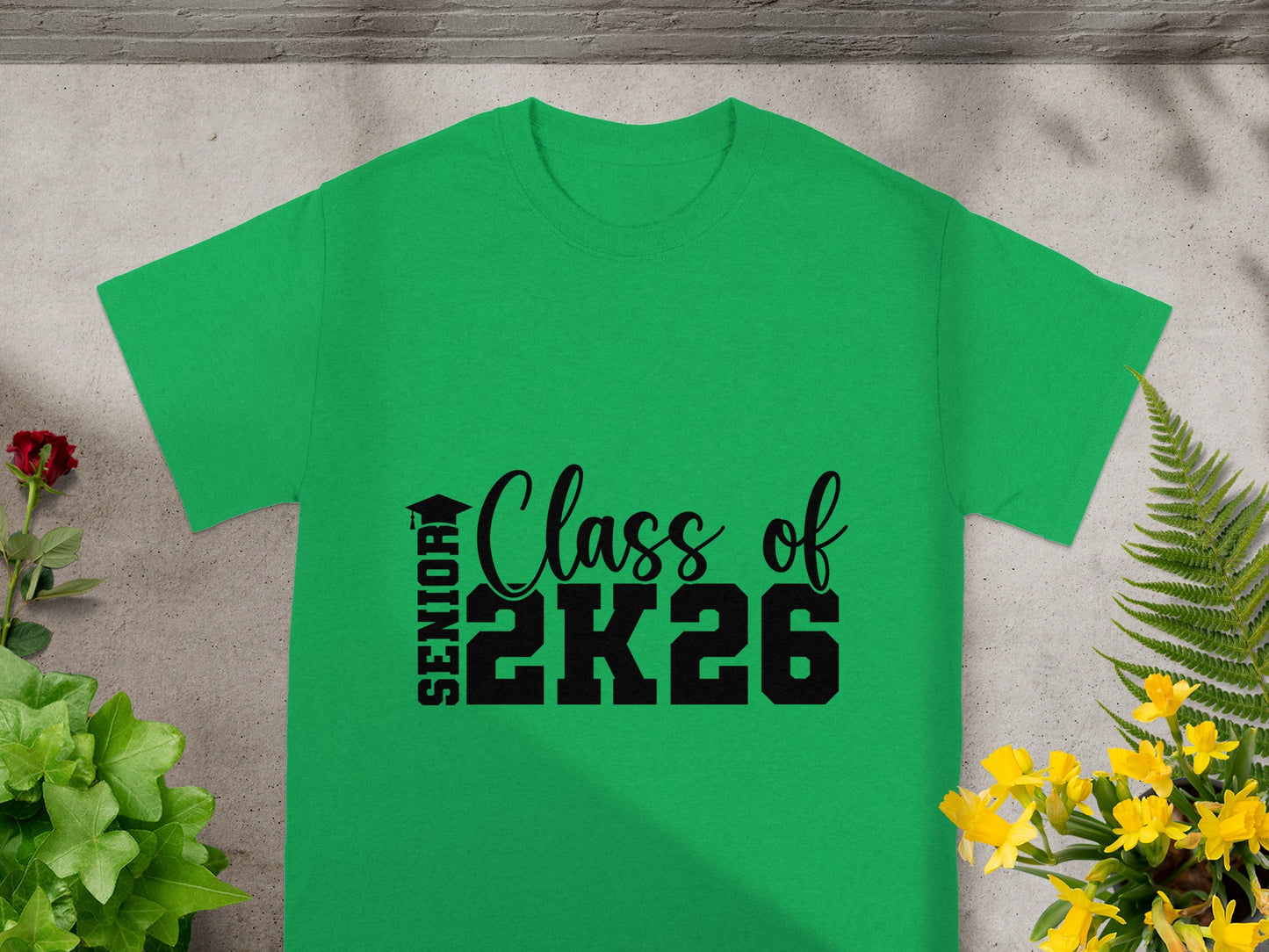 Senior Class of 2K26 Green Graduation T-Shirt