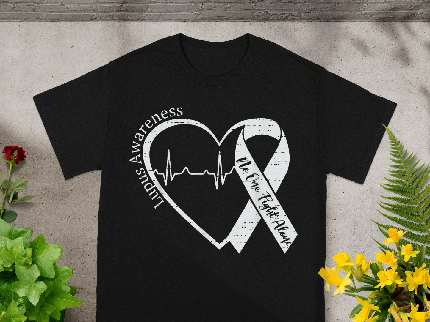 Lupus Awareness No One Fights Alone T-Shirt