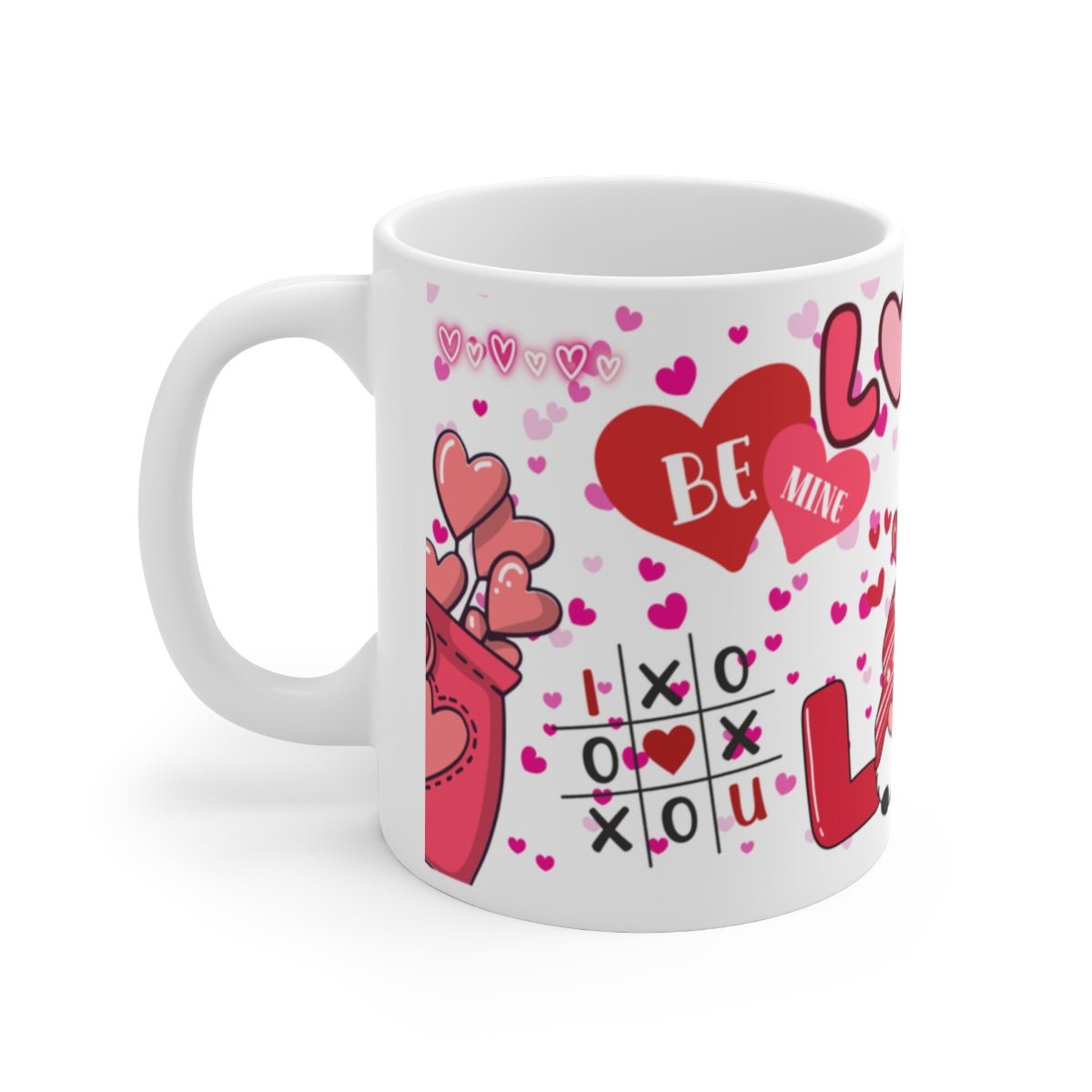 Be Mine Hearts XOXO Love Valentine's Day Mug