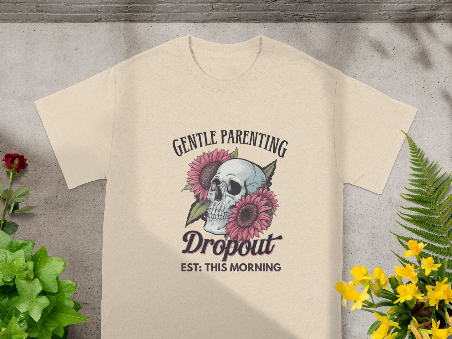 Gentle Parenting Dropout Skull Graphic Shirt